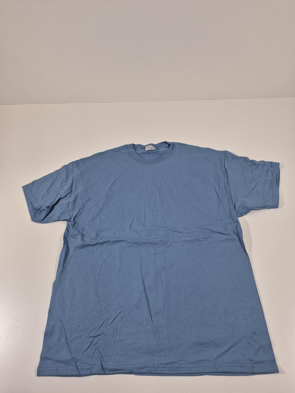 VTG Hanes Beefy-T Shirt Mens XL Blue Short Sleeve Blank Blank Cotton Tee 90s